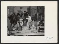 [recto] View in grammar school at this relocation center. ;  Photographer: Stewart, Francis ;  Newell, California.