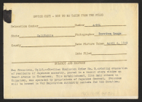 [verso] Civilian Exclusion Order No. 5, ordering evacuation of residents of Japanese ancestry, posted in a vacant store window on Grant ...