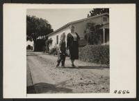 [recto] Scene at a Santa Clara County berry farm leased before evacuation to this family by the owner, a farmer of Japanese ancestry. Evacuees of Japanese descent will be housed at War Relocation Authority centers for the duration. ;  Photographer: Lange, Dorot