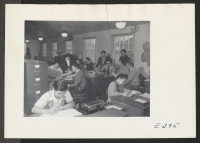 [recto] A section of the Office Staff at the Rohwer Center. ;  Photographer: Parker, Tom ;  McGehee, Arkansas.