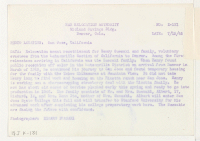 [verso] Relocation meant resettlement for Henry Suezaki and family, voluntary evacuees from the Watsonville section of California to Denver. Among the ...