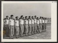 [recto] Types of Japanese-Americans who make up the personnel of the 442nd combat team now in training at Camp Shelby. They ...