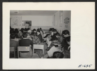 [recto] World History and English, a two hour class taught by Mrs. Hanny Billigmei. ;  Photographer: Stewart, Francis ;  Newell, California.