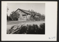 [recto] Law ranch--former tenant farmer was Japanese. This is a 60 acre fruit ranch raising largely plums, pears and peaches. ;  Photographer: Stewart, Francis ;  Loomis, California.