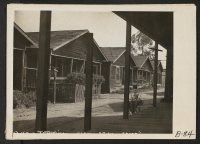[recto] San Pedro, Calif.--Former dwellings of fishermen of Japanese ancestry, situated on Terminal Island in Los Angeles harbor. These people were evacuated to assembly centers prior to being assigned to War Relocation Authority centers for the duration. ;  Ph