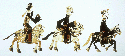Detail of three ponies