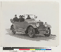 Old "Antelope" A[bner] D[oble] driving, Jan 1917 (body by Kimball Chi[cago].)