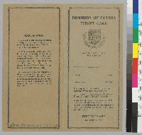 [recto] Dominion Of Canada: Thrift Card: Five Dollars on January 1, 1924