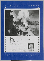 [Shoot on sight; Arabic text; image on board the U.S. Navy battleship North Carolina.]