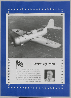 [The new bomber; Hebrew text; view of U.S.Navy airplane in flight, taken from above. (A Curtiss SB2C Helldiver?)]