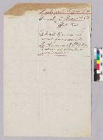 Telegram from Abraham Lincoln to General Ord (verso)