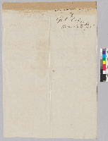 Telegram from Abraham Lincoln to Major General Ord (verso).