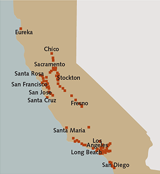 Gousha Laminated Fastmap South California State